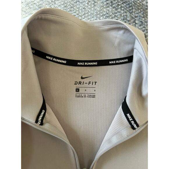 Nike Gray Fitted Ribbed Polo Sweatshirt - Picture 5 of 11